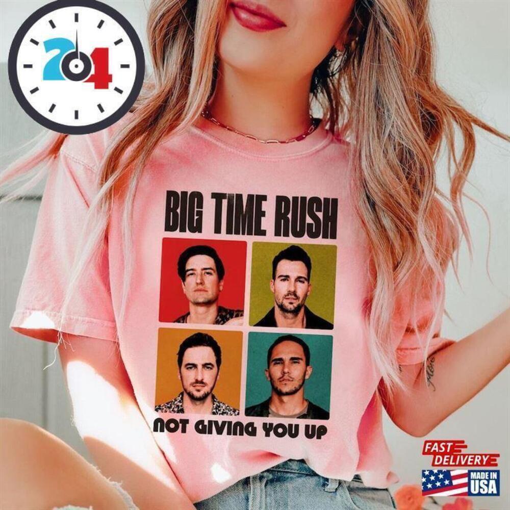 Big Time Rush Not Giving You Up Tour 2023 Fan T-Shirt